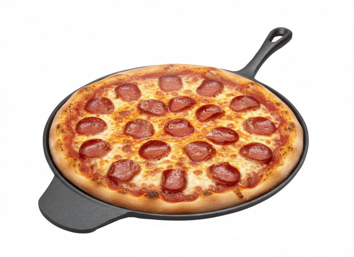 Blackwell Pizzapan Cast Iron - Gietijzeren Bakplaat - Pizza Pan - Zwart - Duurzaam Voor Knapperige Bodem - 30 cm
