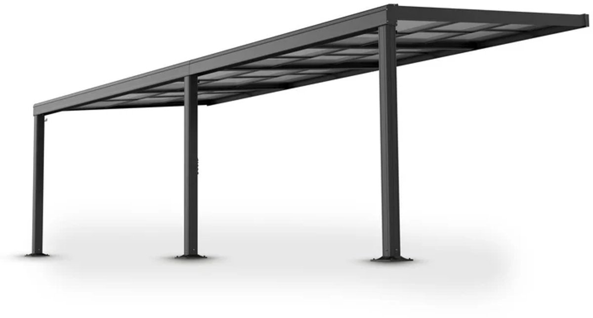Aluminium Terrasoverkapping Jakarta - 7 x 3 m - Grijs - Schuifdak