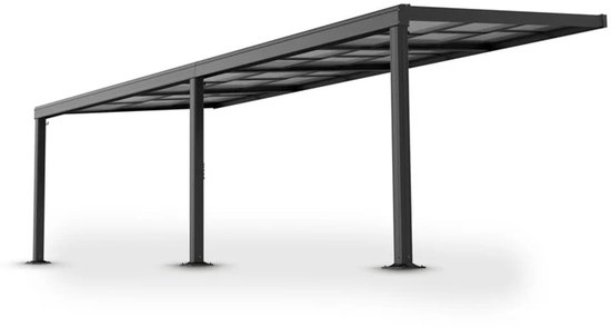 Aluminium Terrasoverkapping Jakarta - 7 x 3 m - Grijs - Schuifdak