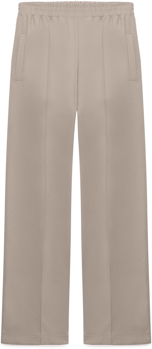 Touché Privé - Crêpe broek met siernaden - Taupe - Dames