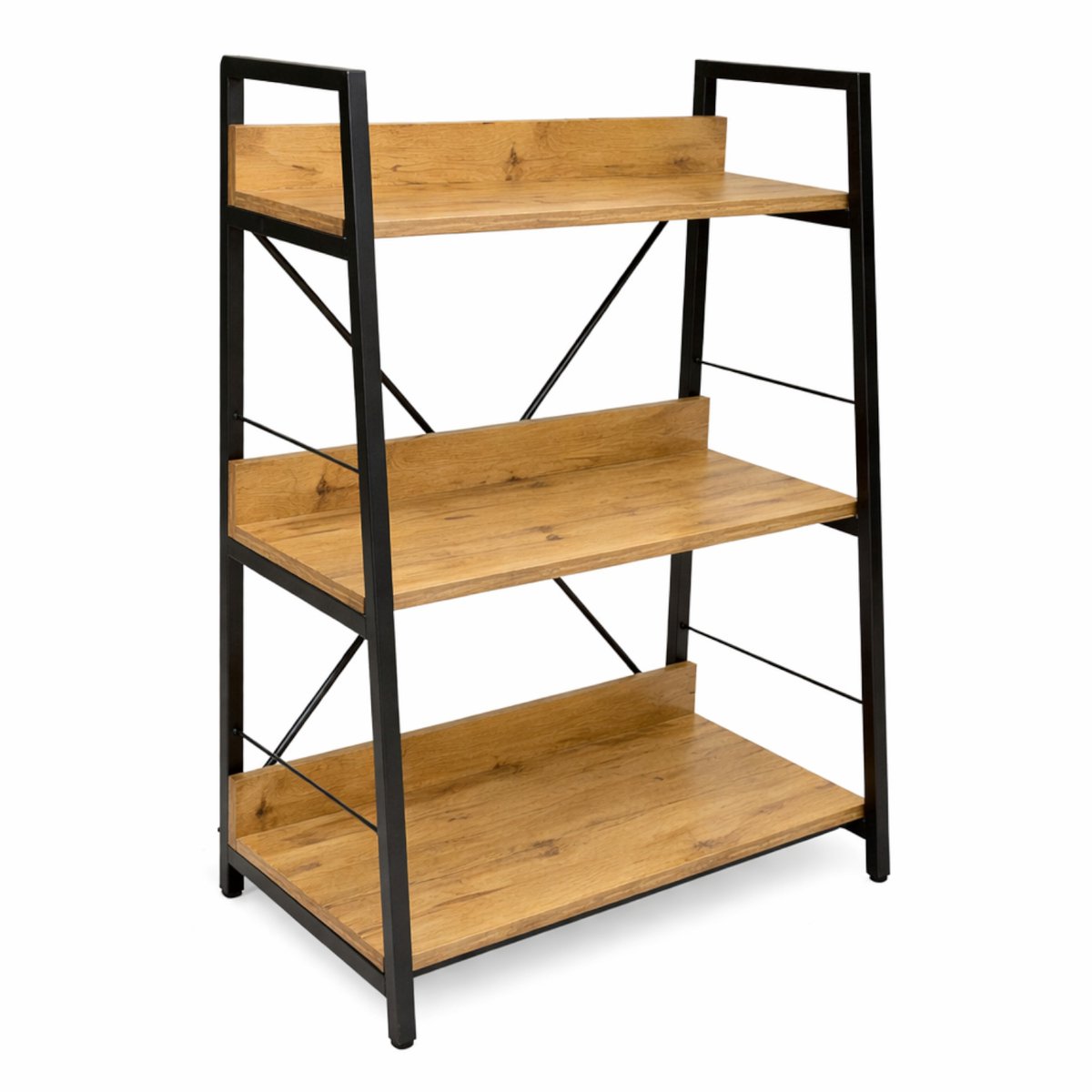 BEGRYF - Opbergrek - eikenkleur - 3 legplanken - 61x35x84 cm