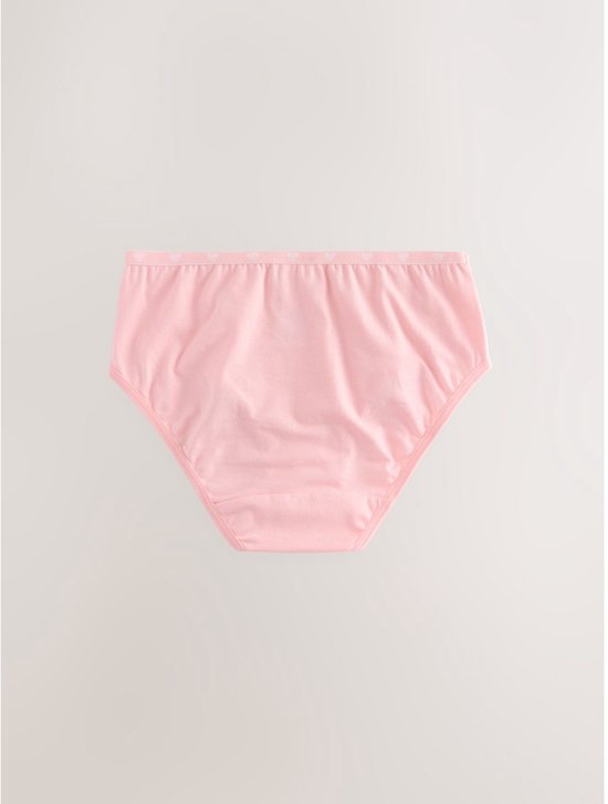 Lichtroze slip met een elastische tailleband.