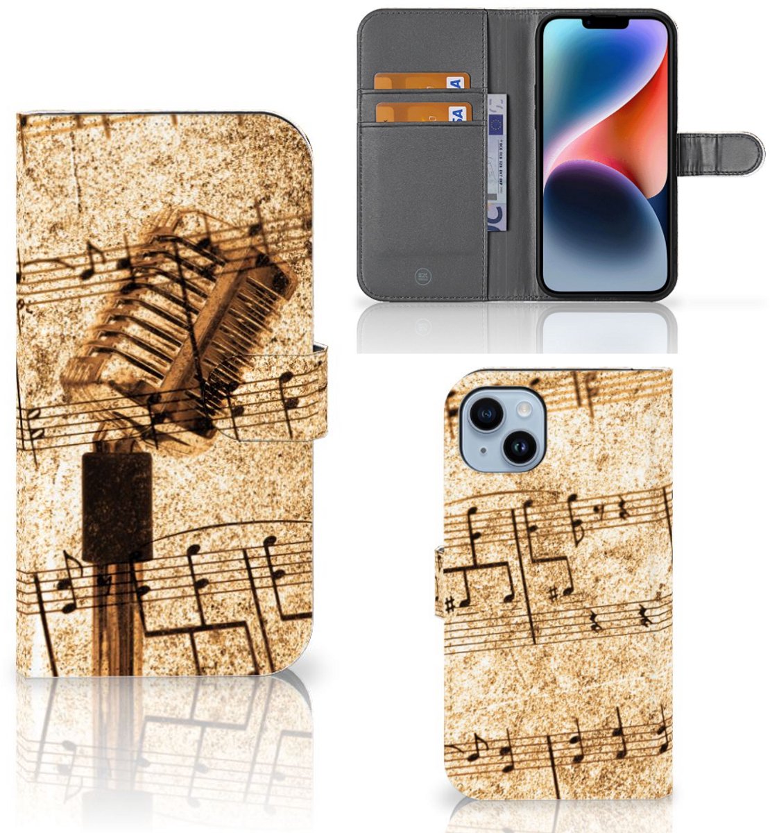 iPhone 15 Plus Telefoonhoesje met foto Bladmuziek
