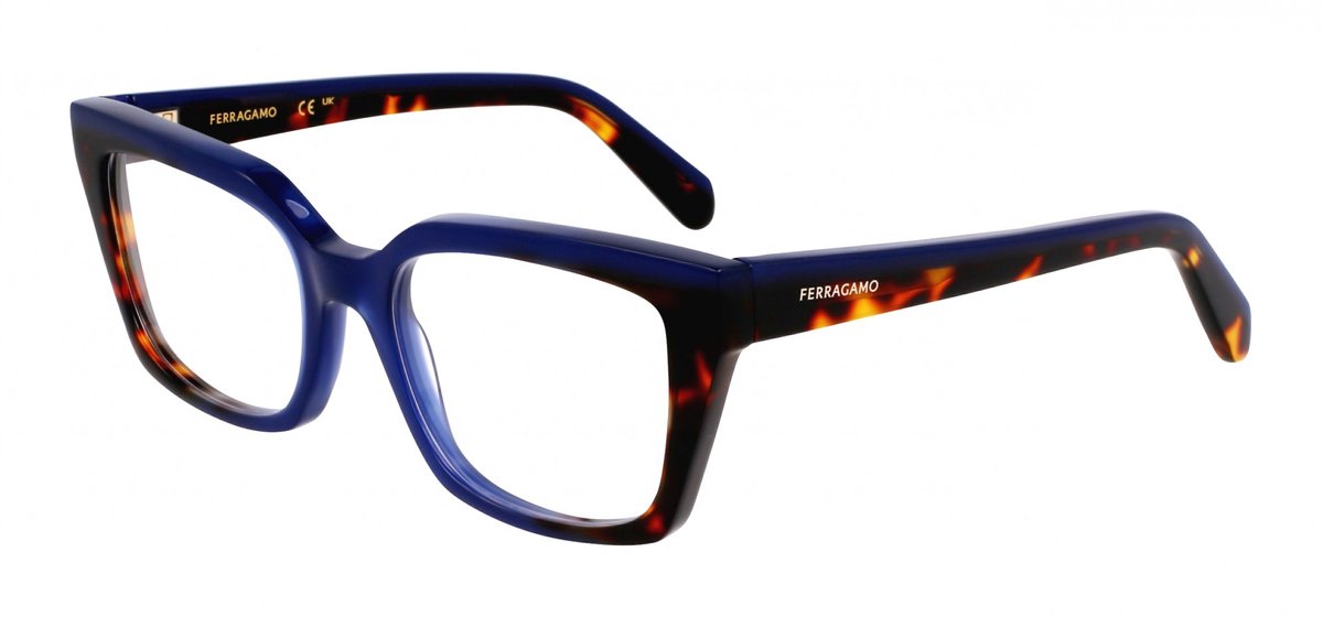 Ferragamo SF3010 Opaline blue/dark tortoise 52/19/140 WOMAN Brilmonturen