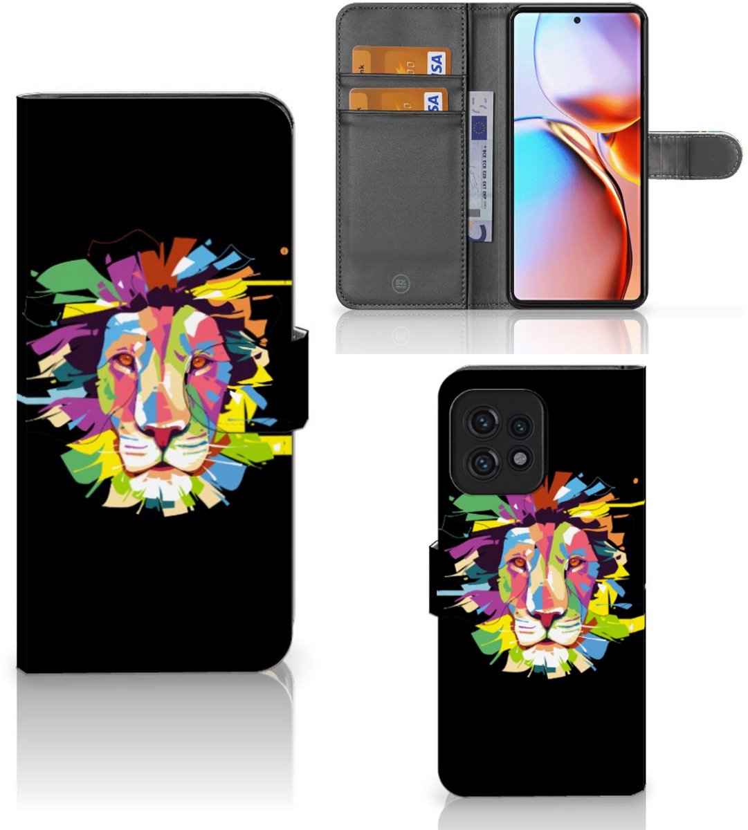 Motorola Edge 40 Pro Leuk Hoesje Lion Color