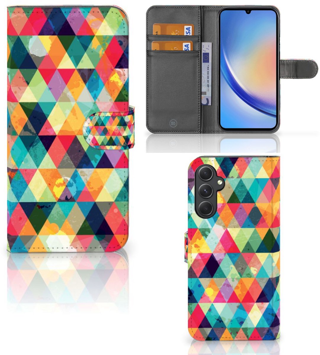 Samsung Galaxy A24 4G Telefoon Hoesje Geruit