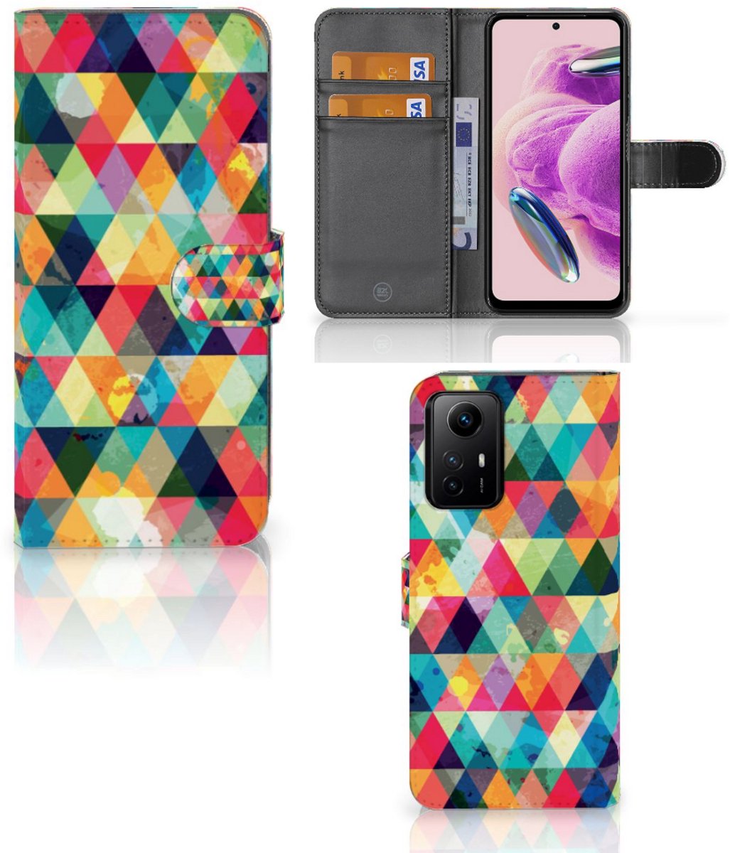 Xiaomi Redmi Note 12S Telefoon Hoesje Geruit