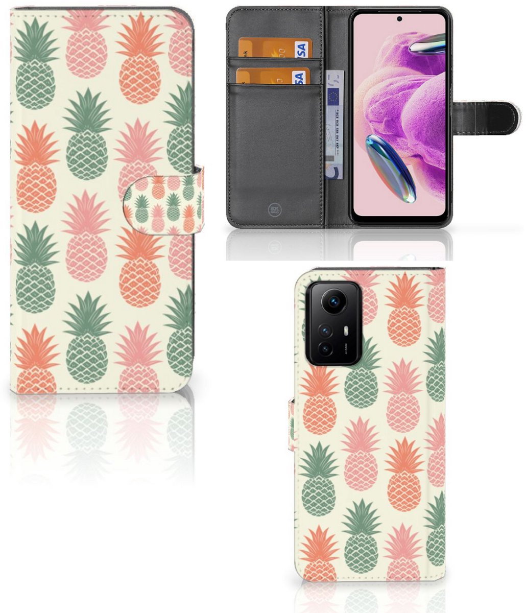 Xiaomi Redmi Note 12S Book Cover Ananas