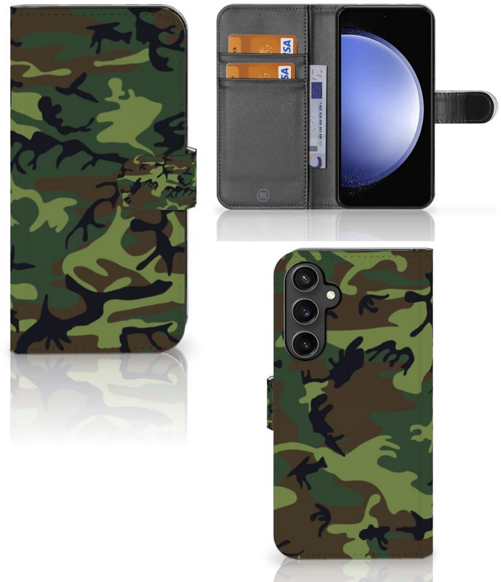 Samsung Galaxy S23 FE Telefoon Hoesje Army Dark