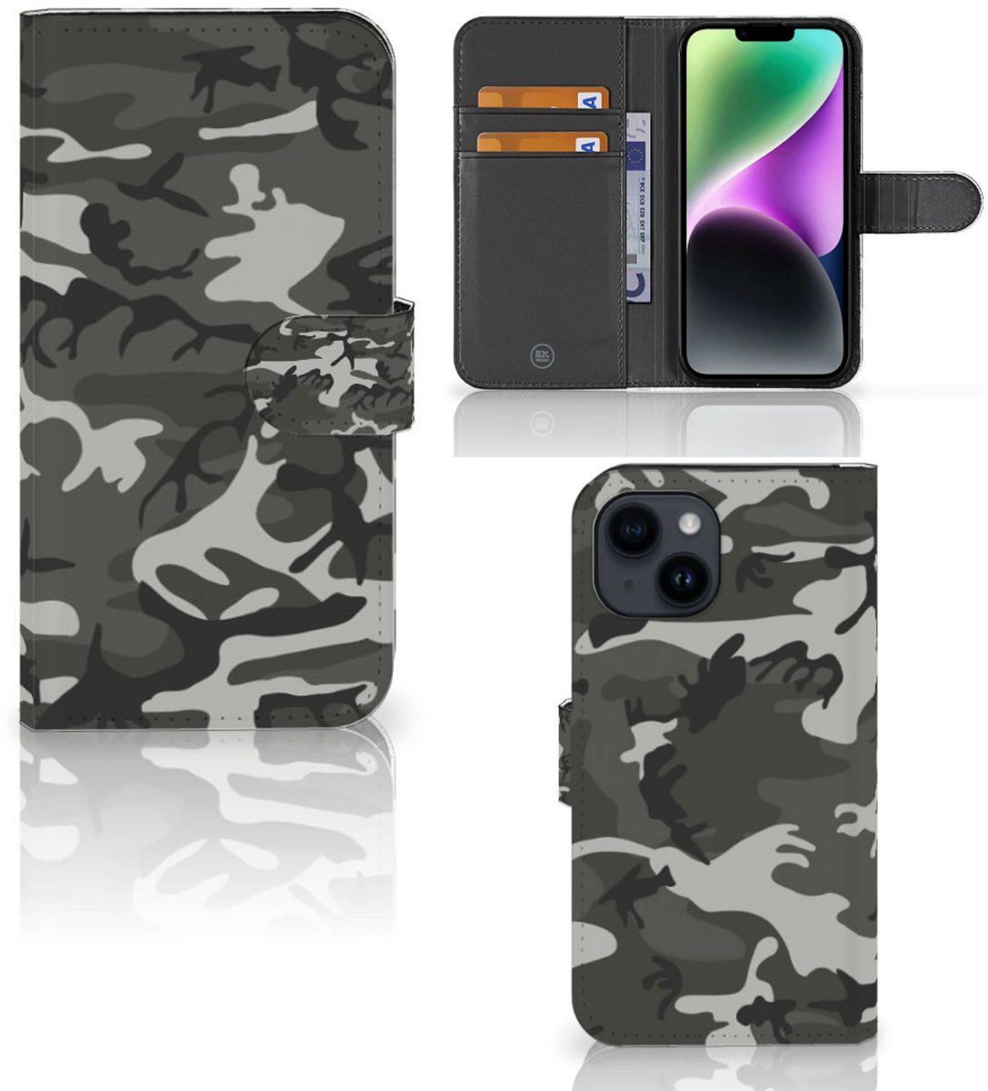 iPhone 15 Telefoon Hoesje Army Light