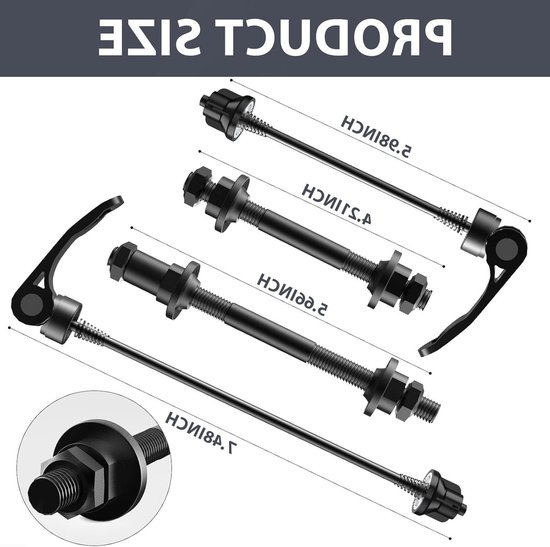 Quick Release Fiets As Wiel Hub Spies, 25mm Stalen Bal, Racefiets Mountainbike. van Merkloos — afbeelding 2