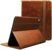 Rosso Deluxe Apple iPad 11 (2025) A16 / 10.9 (2022) Hoes Book Case Echt Leer Bruin