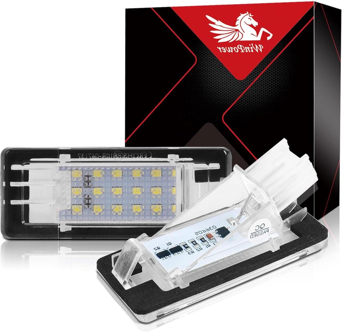 Kentekenplaatverlichting LED - Nummerplaatlamp Xenon Wit - Auto Verlichting - Foutloos Canbus Systeem - 2 Stuks - Wit