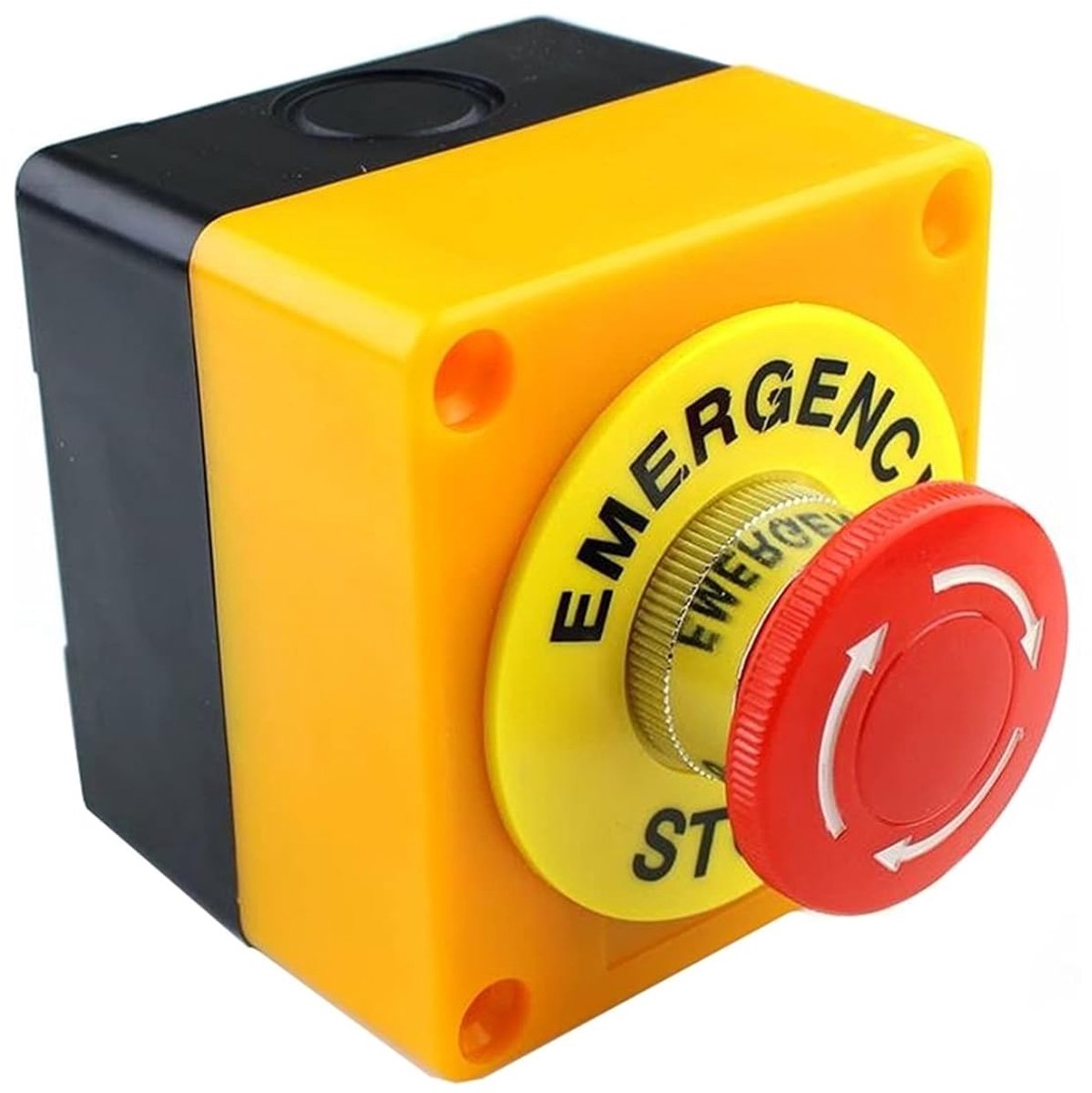 Noodstop Schakelaar - Drukknop Schakelaar - Machine Bediening - Rode Paddestoel Knop - 660 V 10A - Rood