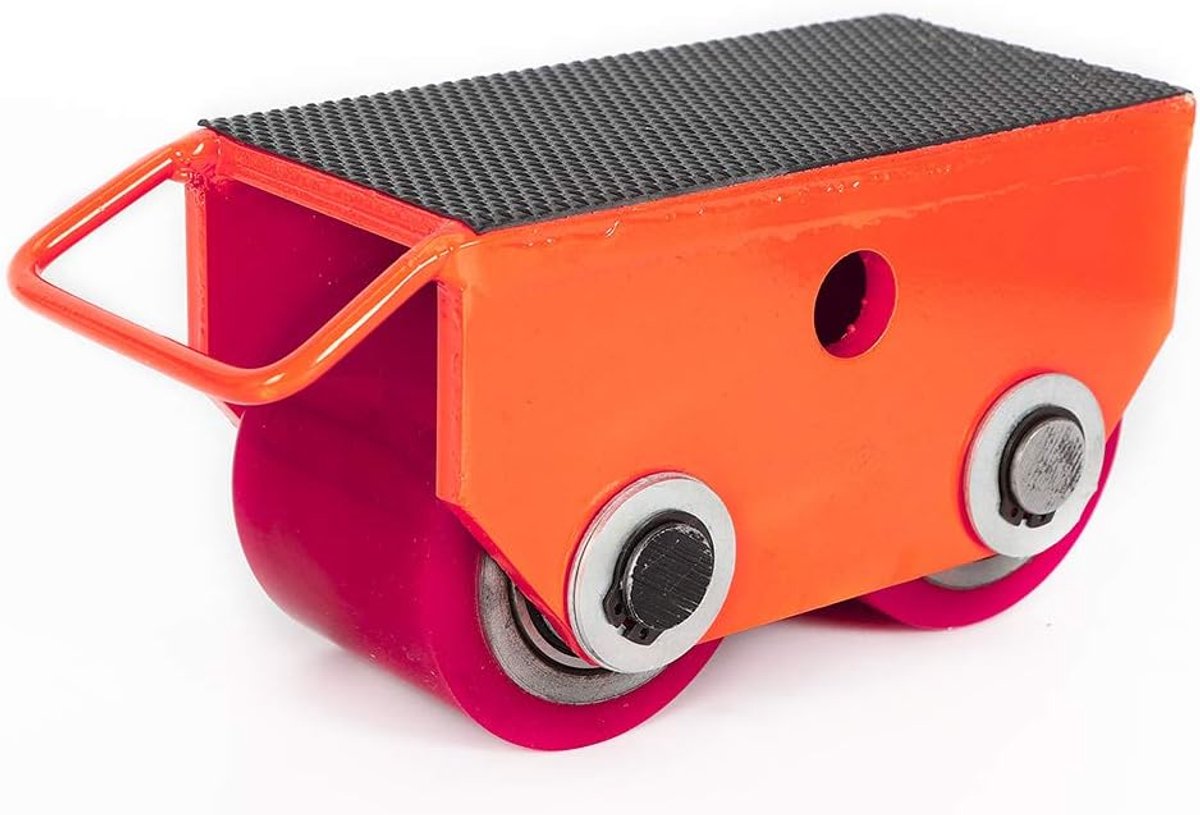 Meubelwielen - Transportwielen - Meubeltransport - Zware belasting - 18x10x11 cm - Rood