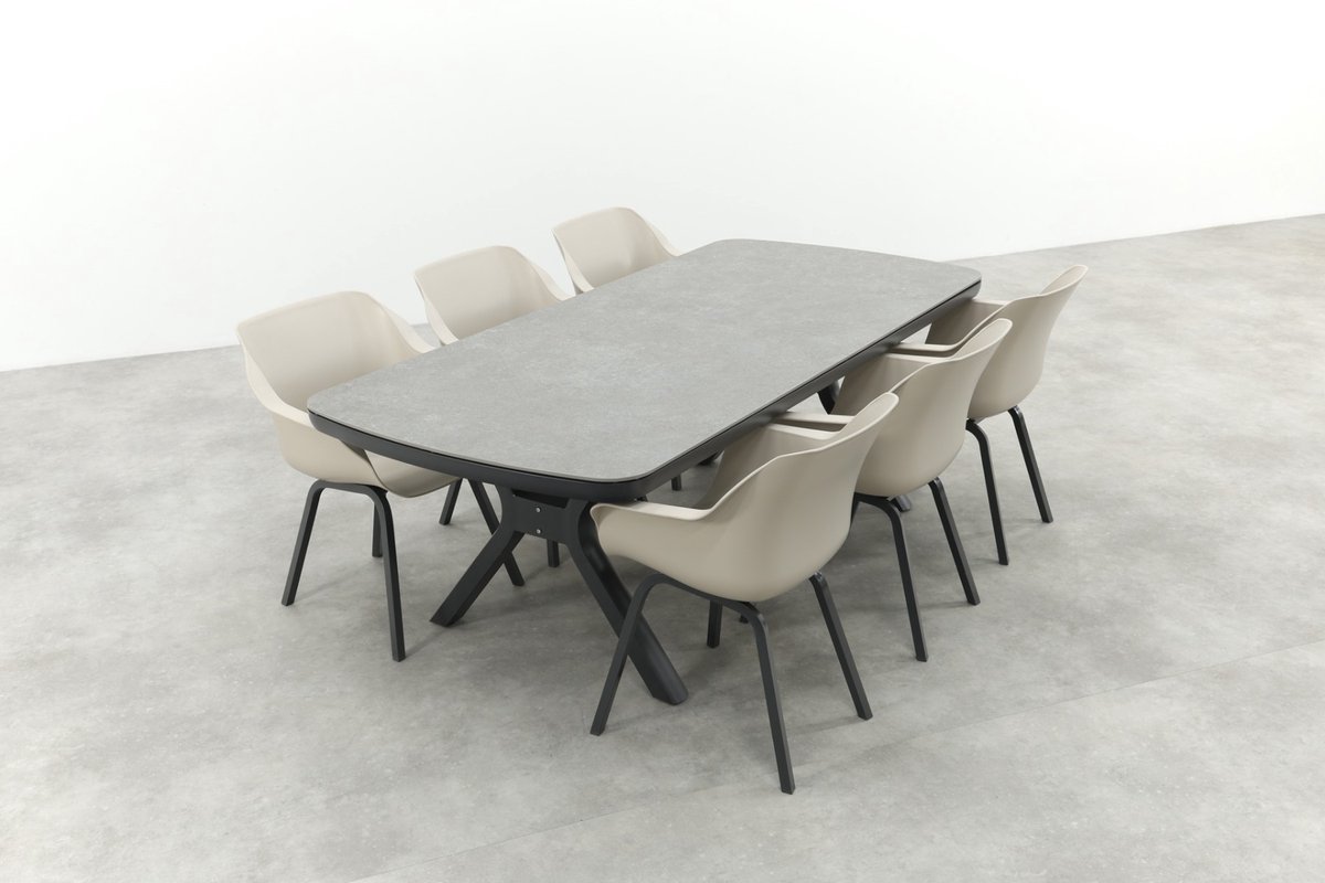 Hartman Sophie Element/Ponto tuinset voor 6 personen 220x100 cm. - Antraciet – foto 7