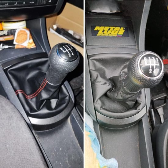 R5 Speed Manual Shift Shift Knob Cover with Dust Cover for Seat Ibiza 2002-2010 (Red Line) — afbeelding 2