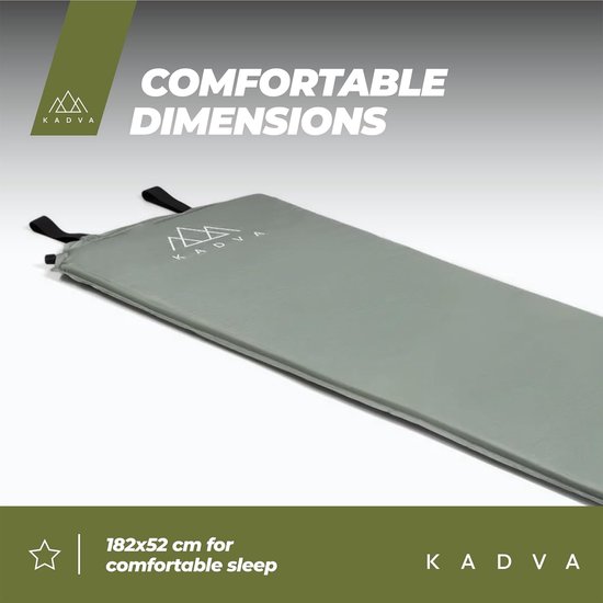 Zelfopblazende Slaapmat - Kampeermat Isomat - Kamperen Wandelen - Optimale Dikte 3cm - 182x52 cm - Zilver van Merkloos — afbeelding 3