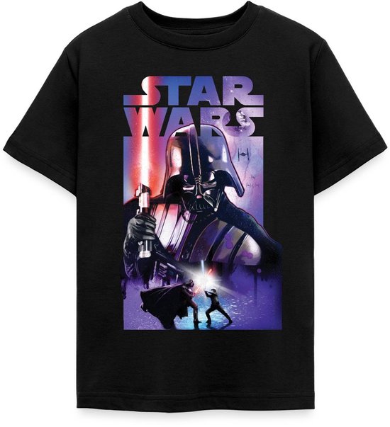 Star Wars Darth Vader Met Rood Lichtzwaard T-Shirt Tiener