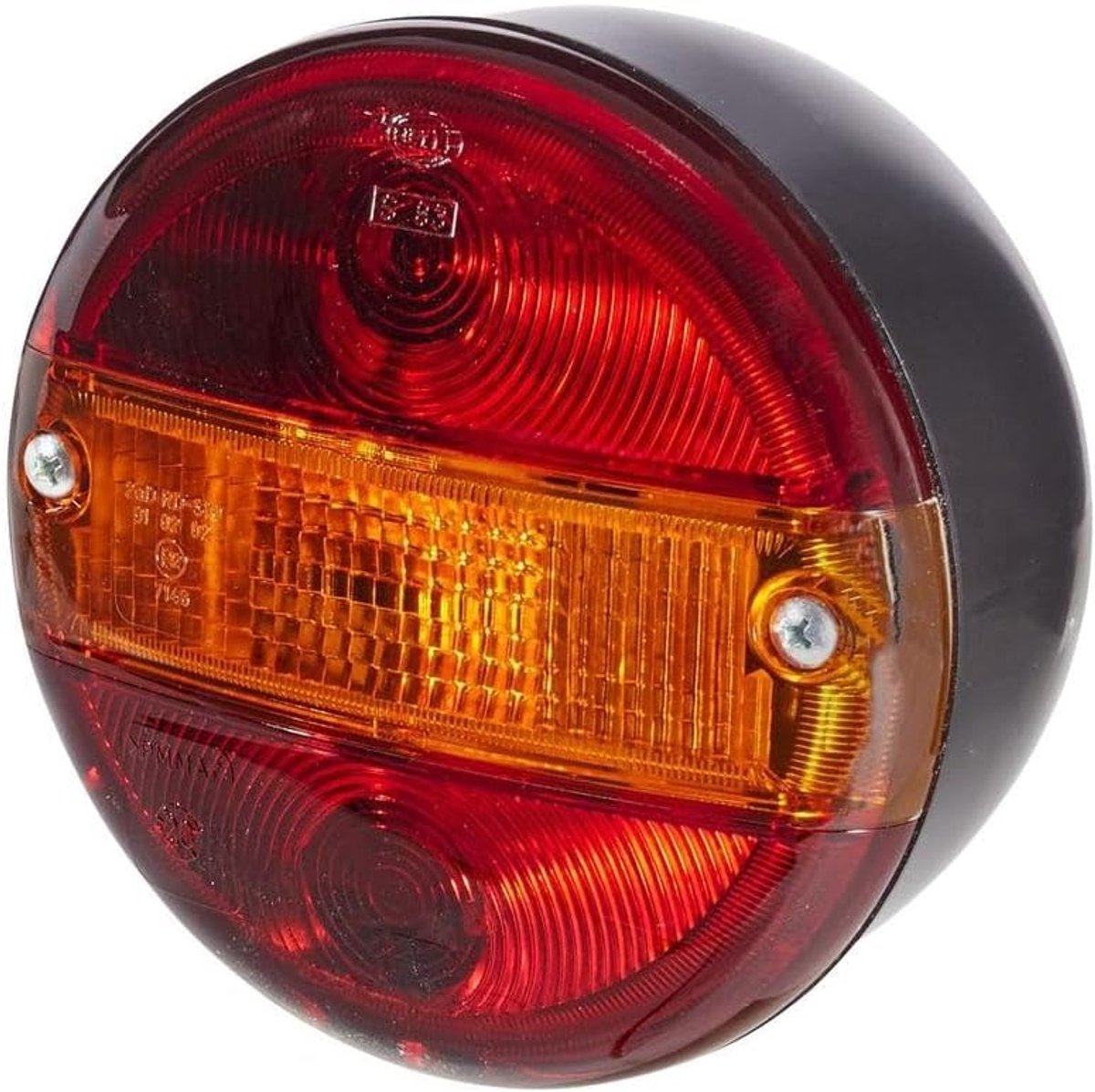 Achterlicht - Gloei- en waarschuwingslamp - Voertuigverlichting - ECE-goedkeuring - 14.3 x 12.7 x 16.7 cm - Rood/Geel