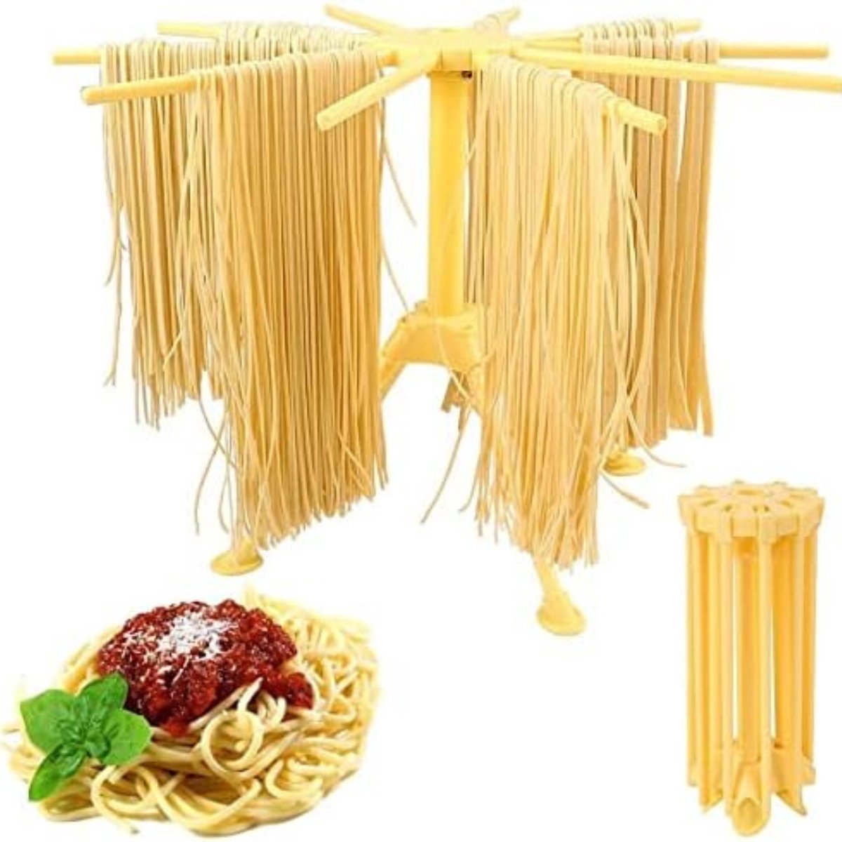 Calviero® Pasta droogrek - Pastamachine - Pasta - ABS-kunststof - Pastadroger met 10 stangen