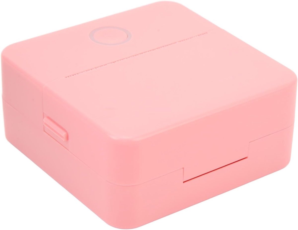 Inktloze Zakprinter - Mini Printer - School Werk - Milieuvriendelijk Printen - 14 x 11 x 5 cm - Roze
