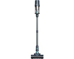 Achaté Steelstofzuiger V2 Draadloos – 300W Krachtige Stofzuiger Zonder Zak – Handstofzuiger & Kruimeldief – HEPA Filter – 4 Opzetstukken – LED Verlichting – Wandmontage – 50 min Accu