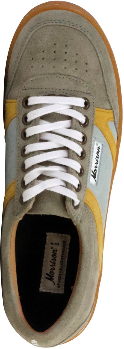 Hudson Vegie leren sneakers