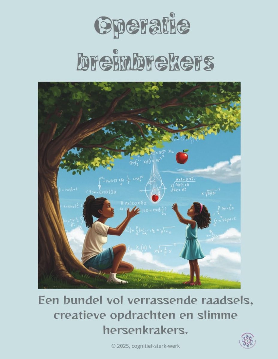 Breinbrekers Boek - Puzzelboek Kinderen - Cognitieve Uitdaging - 7 Soorten Puzzels - 21.6 x 27.9 cm