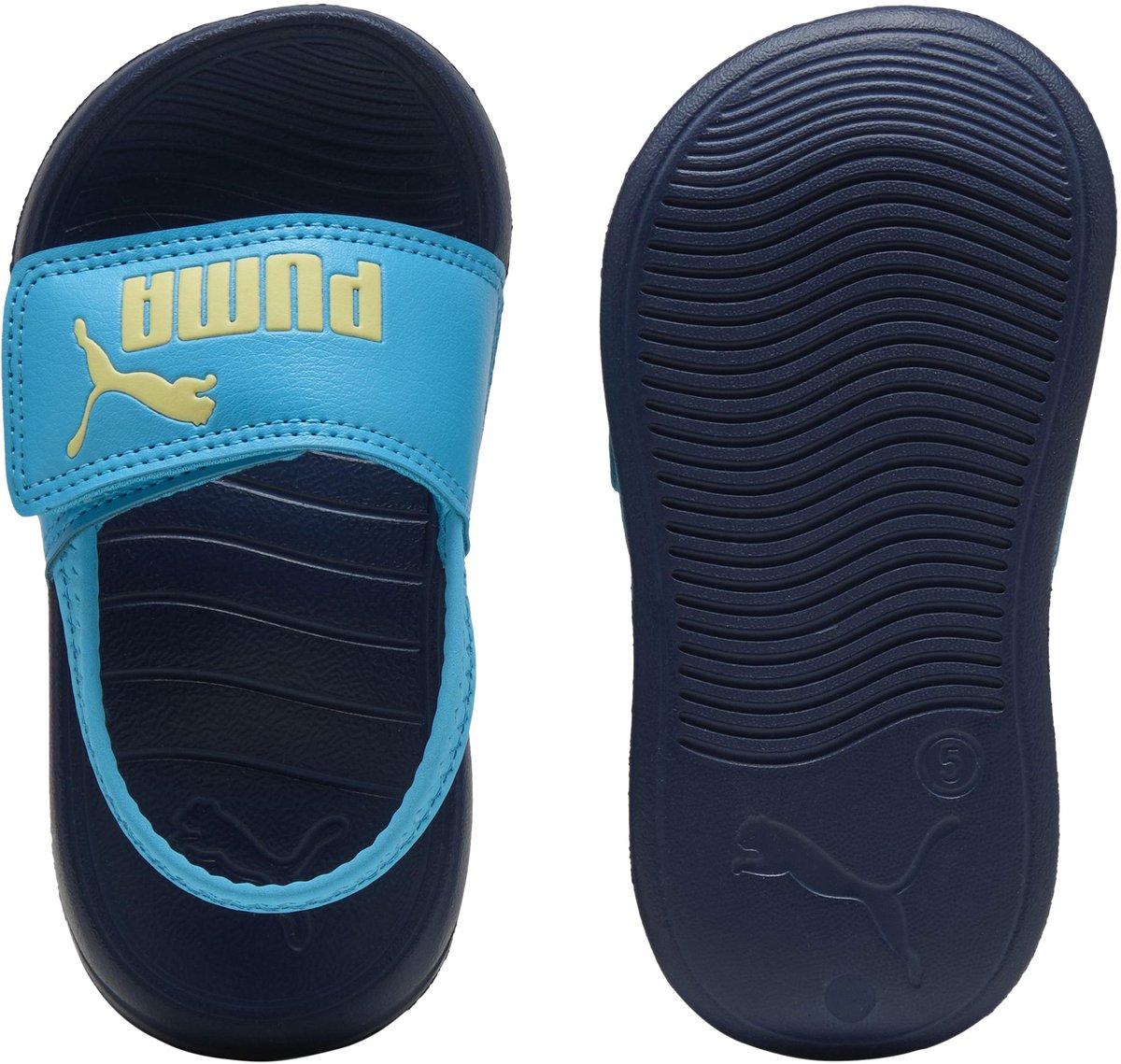 Kindersandalen met klittenband Inf Popcat 20 Backstrap AC Inf Blauw