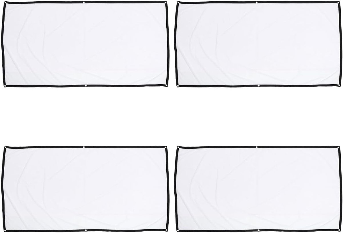 Projectiescherm - Filmscherm Beamer - Thuisbioscoop Buiten - Opvouwbaar Draagbaar - 100 Inch 16:9 - Wit