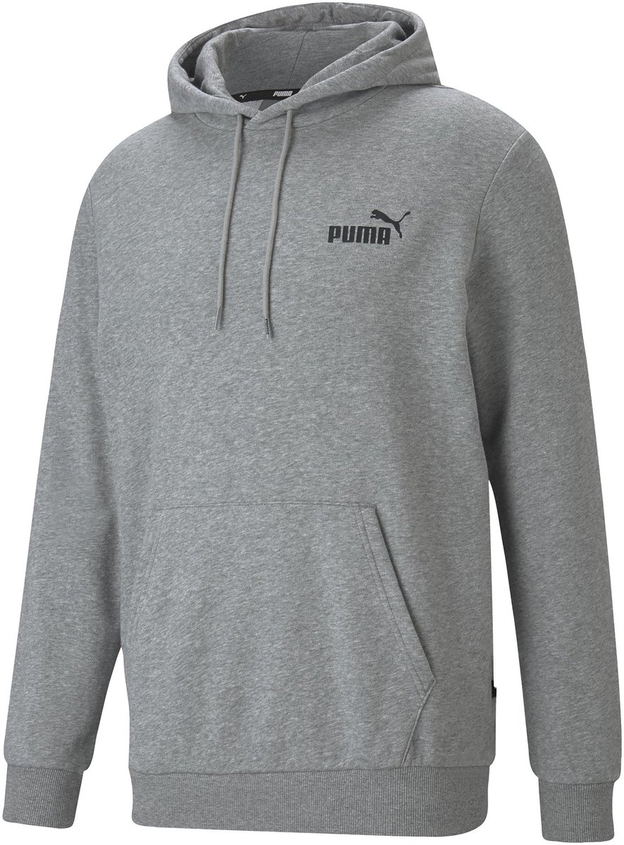 Hoodie met klein logo Grijs