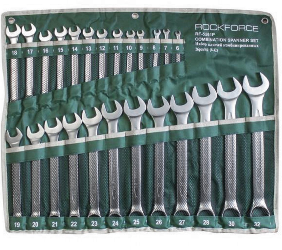 Rockforce RF-5261P - Dopsleutelset - 6-32 mm - Set van 25 stuks - Hoge kwaliteit