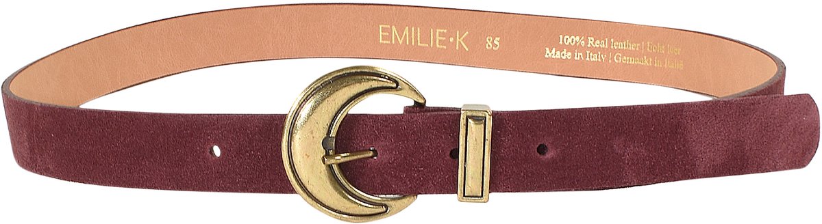 Damaris leren riem met geschenkzakje