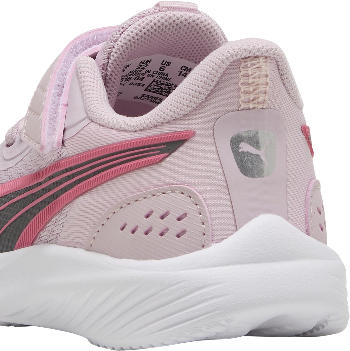 Kindersneakers met klittenband van Pounce AC inf Paars
