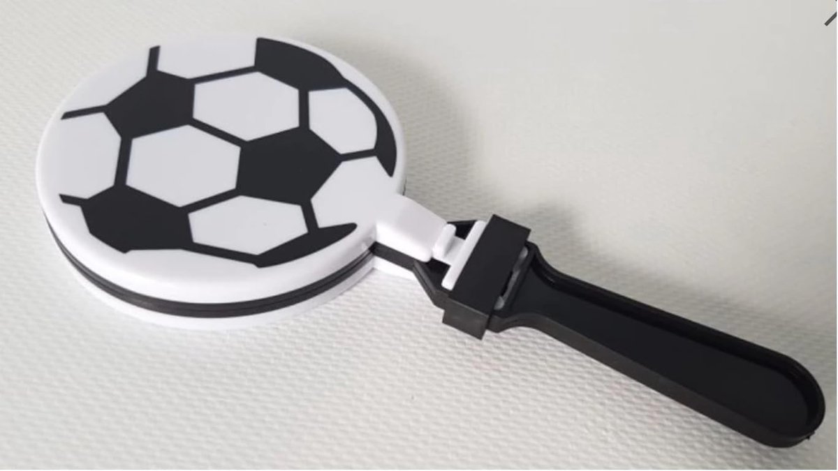 Voetbal Geluidsklep - Applausmaker - Sport Evenementen - Draagbaar Applaus - 18 cm Lengte