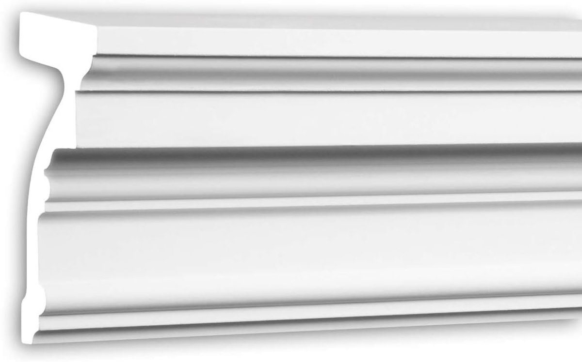 Raamlijst Exterieur - Gevel Detail - Huis Verfraaien - Tijdloos Klassiek - 200cm Lang - Wit