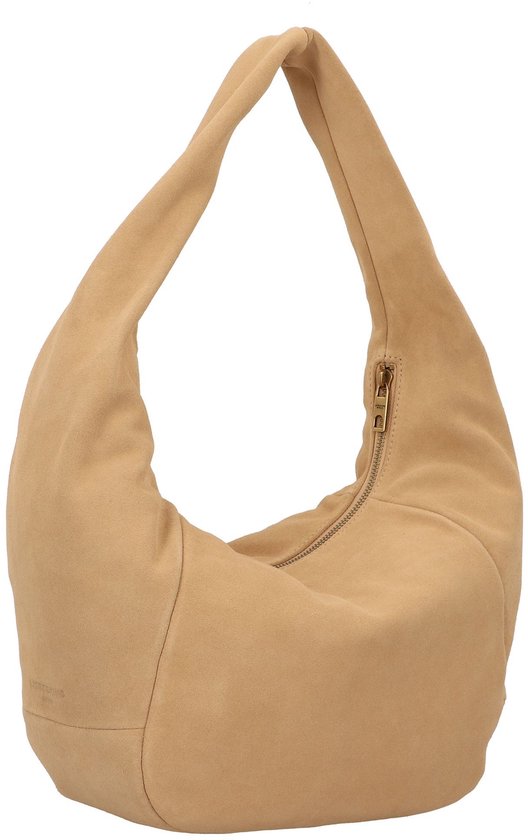 LIEBESKIND BERLIN Cuir Sac à épaule Farrah Hydro Suede Hobo Bag Beige