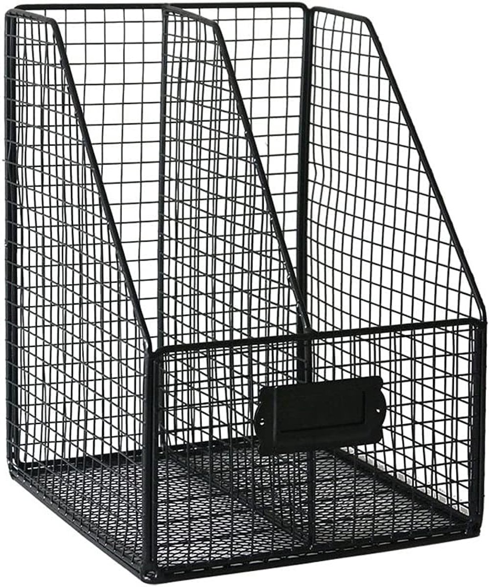 Bestandsrek - Documentenhouder - Bureau Organisatie - Inklapbaar Ontwerp - 32cm Hoog - Zwart