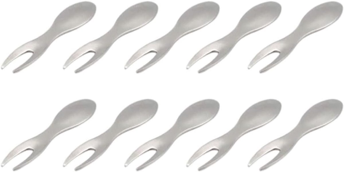 Maïsvorken Set - Maïshouders Spiesjes - BBQ en Picknick - Roestvrij Staal - 6 cm Lengte