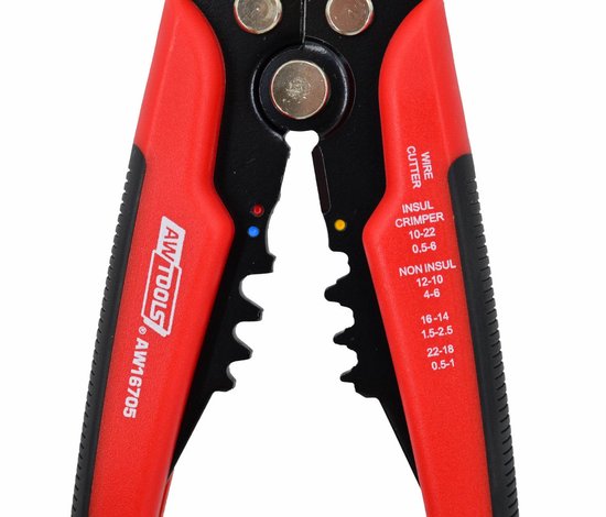 Awtools AW16705 - Strip- en Krimptang - 205mm - Ergonomisch — afbeelding 4