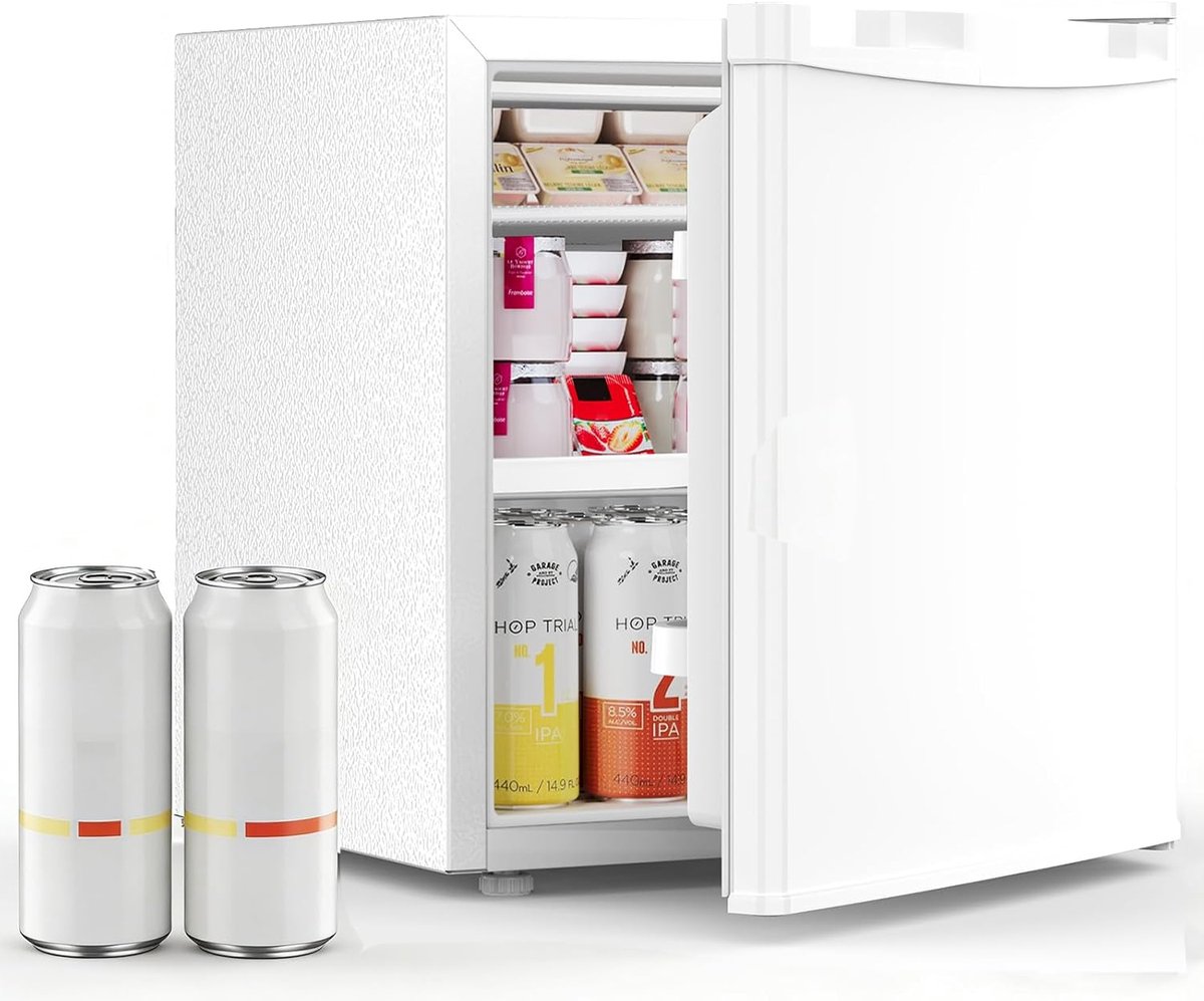 Compacte Koelkast Mini Koelkast Koele Drankjes Met Vriesvak 48.5 cm Hoog Wit