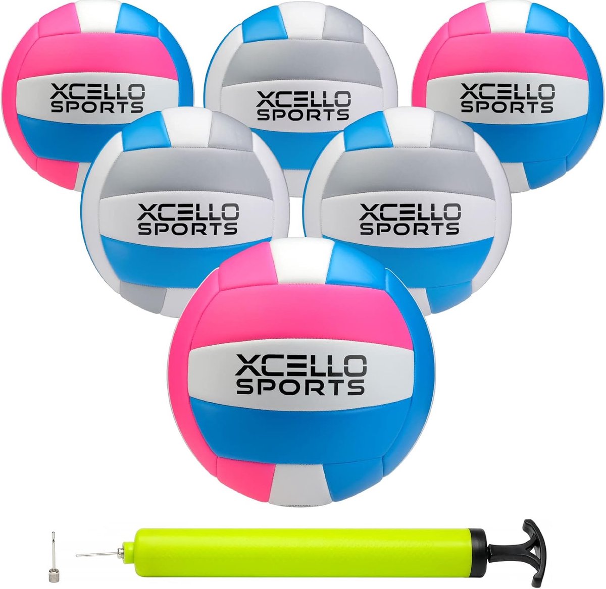 Volleybal Set - Sportbal Outdoor - Strand Spel - Inclusief Pomp - 21 cm Diameter - Meerkleurig