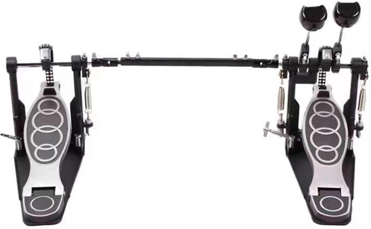 Dubbel Drumpedaal - Dubbele Bassdrum - Krachtig Drummen - Stevige Grip - Zink Aluminium