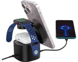 Canyon OnCharge 405 - Draadloze Oplader - 4-in-1 - 30W - Zwart - MagSafe