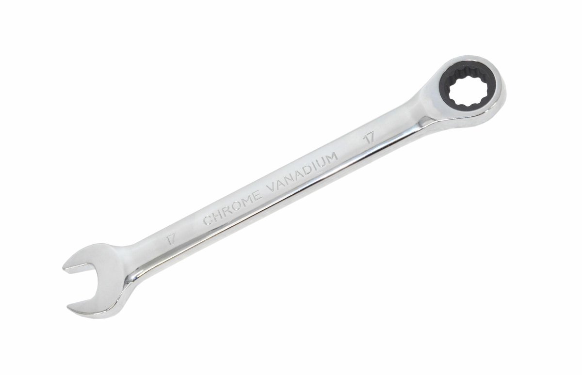 AWTools AW39957 - Steeksleutel met Ratelsysteem - 24mm - Chrom-Vanadium Staal