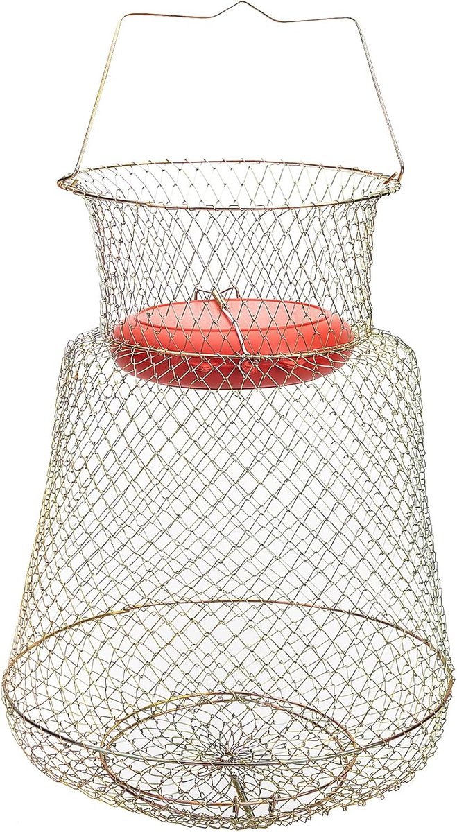 Vismanden Set - Opvouwbaar Drijvend - Vissen Vangen - Verzinkt Staal Drijver - 43x34 cm