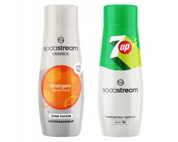 SodaStream Orange Zero & 7UP - Suikervrije Siroop - Verfrissend - Voor SodaStream