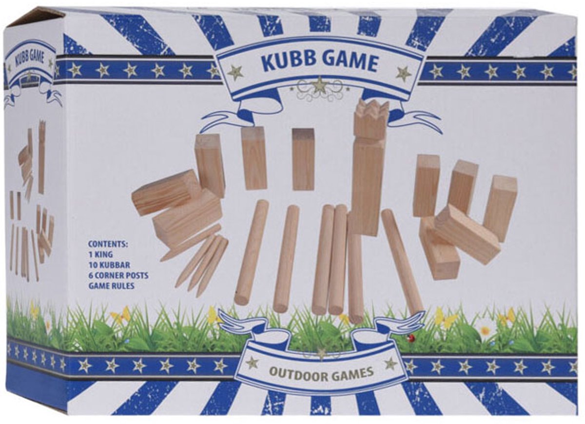 Outdoor Games Kubb-Spel - hout - 21-delig — afbeelding 7