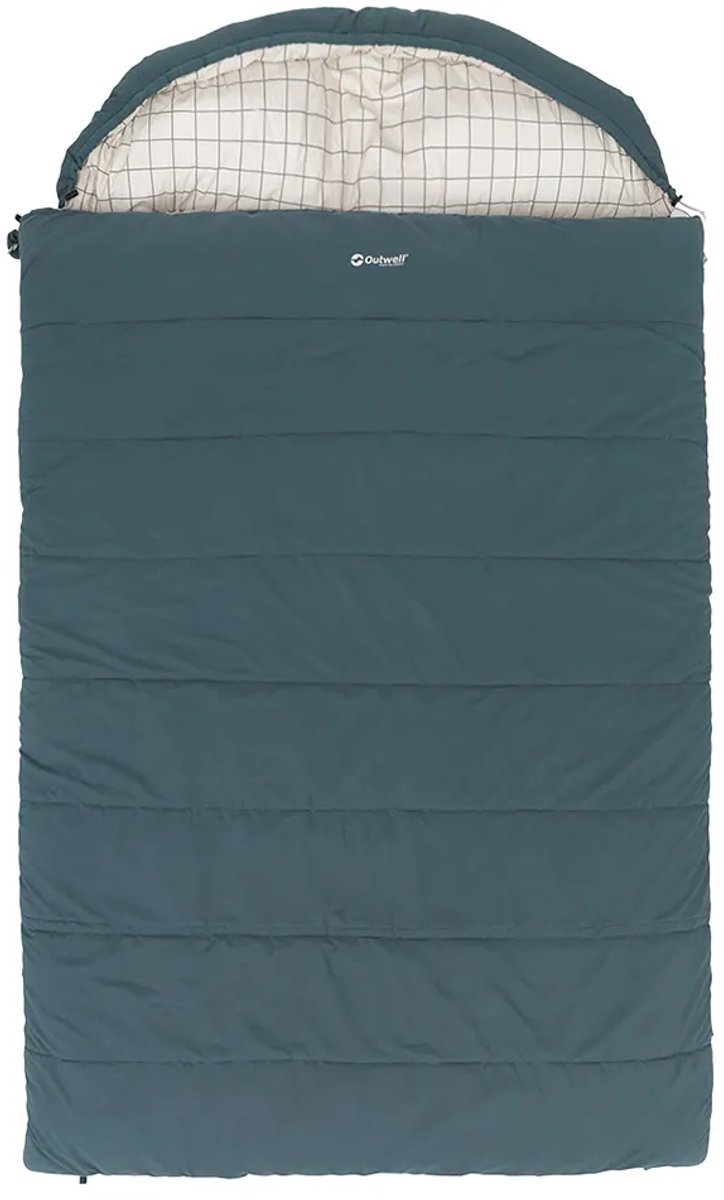 Outwell Camper Lux Double Slaapzak Grijs Long / Double Zipper